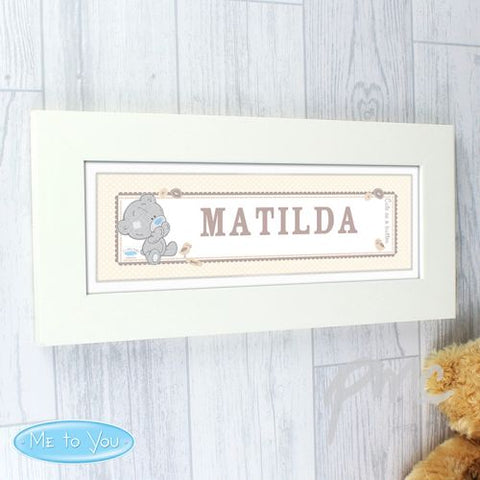 Personalised Tiny Tatty Teddy Name Frame