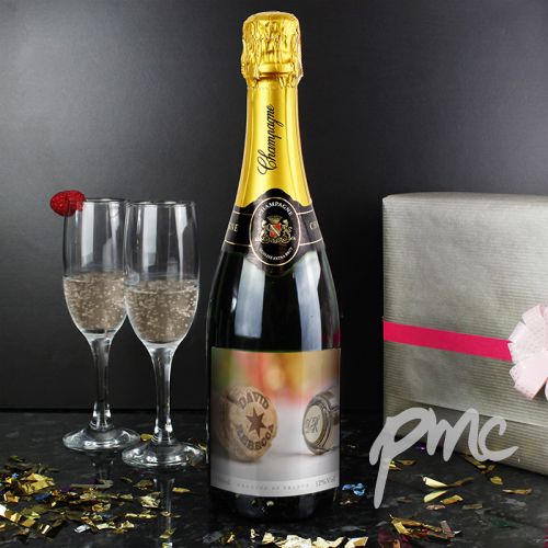 Personalised Champagne Cork Champagne Bottle