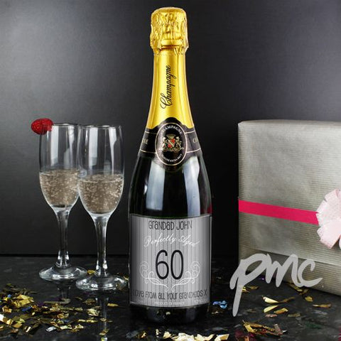 Personalised Age Champagne Grey