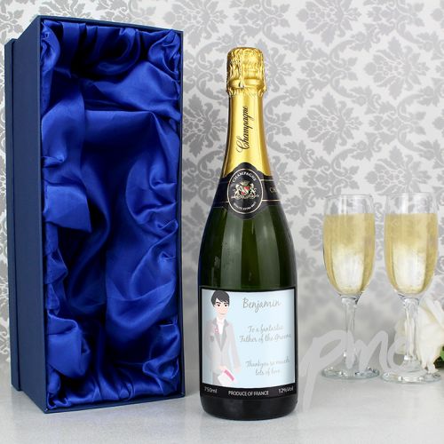 Personalised Fabulous Wedding For Him Champagne with Gift Box