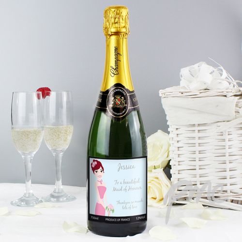 Personalised Fabulous Wedding For Bridesmaid Champagne
