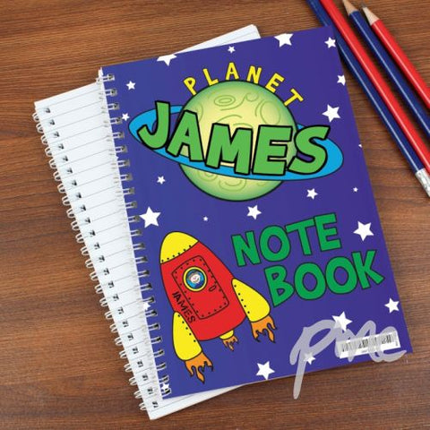 Personalised Space A5 Notebook