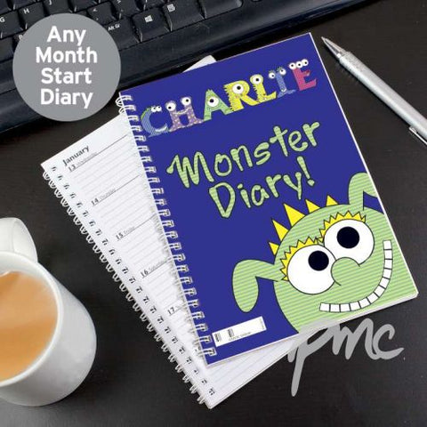 Personalised Little Monster - A5 Diary