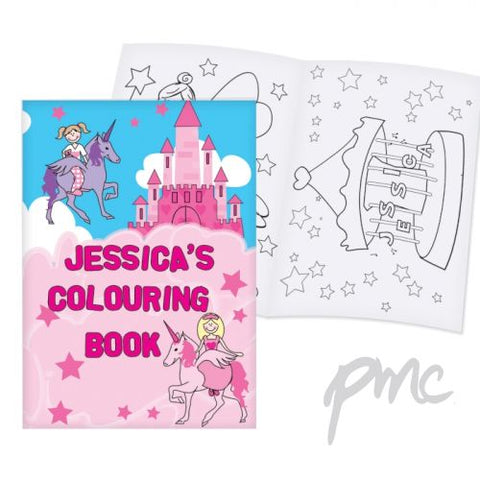 Personalised Princess Colouring Book