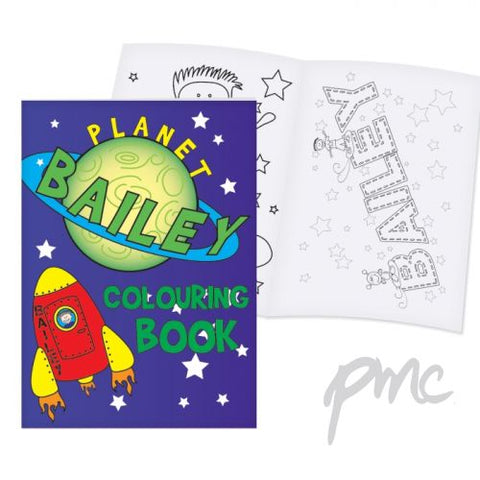 Personalised Space Colouring Book