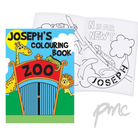Personalised Zoo Colouring Book
