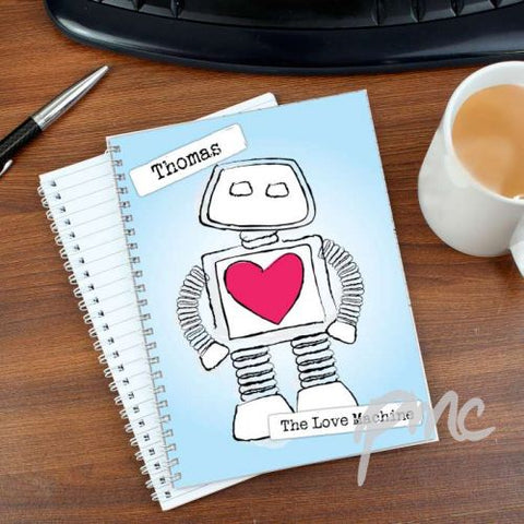 Personalised Love Machine A5 Notebook