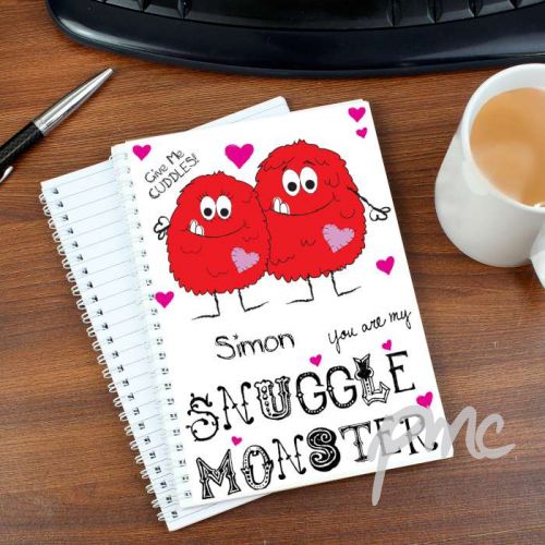 Personalised Snuggle Monster A5 Notebook