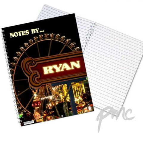 Personalised Ferris Wheel A5 Notebook