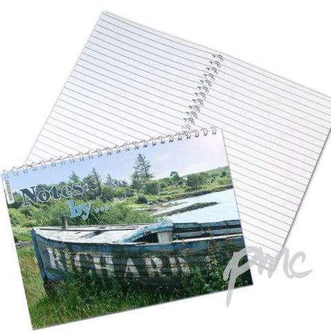 Personalised Old Barge A5 Notebook