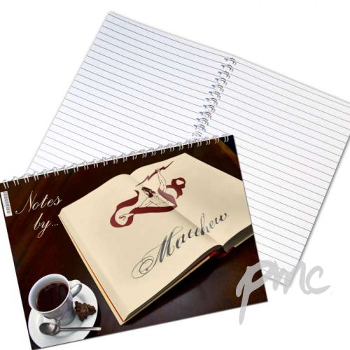 Personalised Book Illustration A5 Notebook