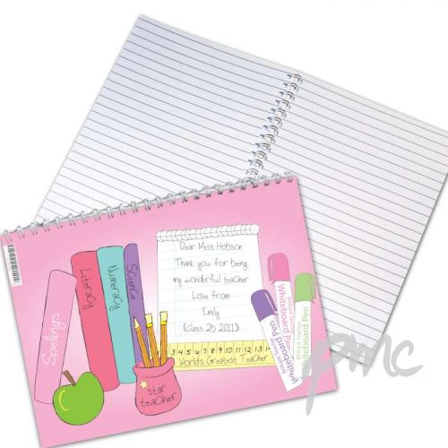 Personalised Teacher Female A5 Notebook