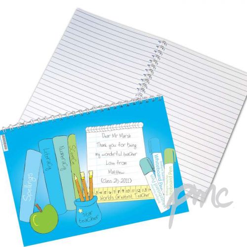 Personalised Teacher Male A5 Notebook