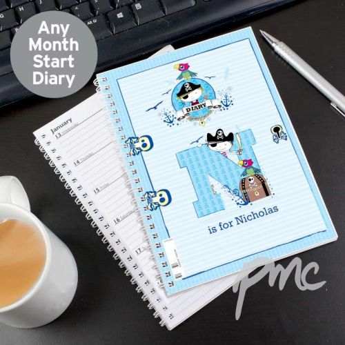 Personalised Pirate A5 Diary