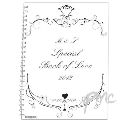 Personalised Ornate Swirl A5 Notebook