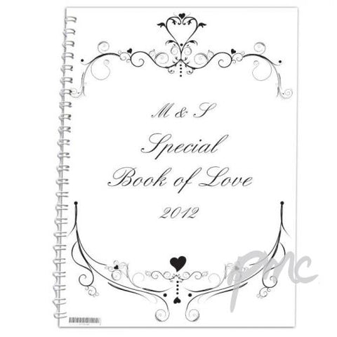 Personalised Ornate Swirl A5 Notebook