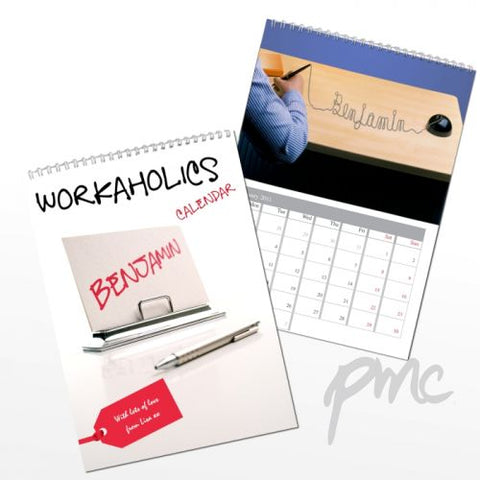 Personalised Workaholics A4 Wall Calendar