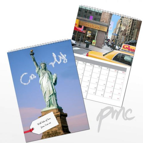 Personalised New York A4 Wall Calendar