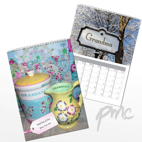 Personalised Grandma A4 Wall Calendar