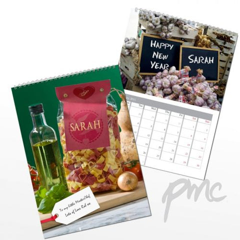 Personalised Food A4 Wall Calendar
