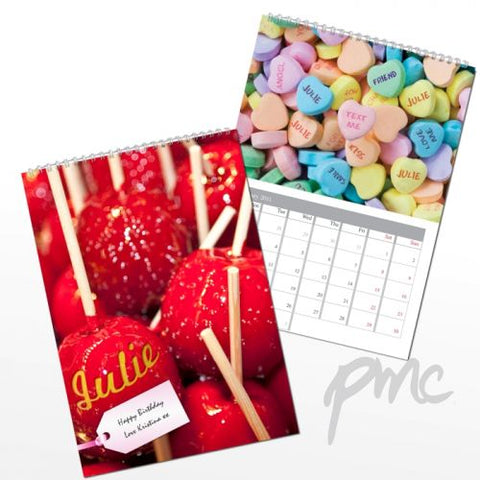 Personalised Sweet Tooth A4 Wall Calendar
