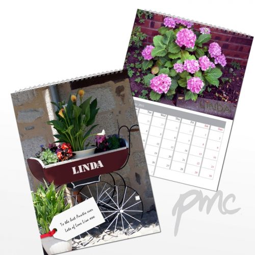 Personalised Gardeners A4 Wall Calendar