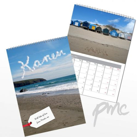 Personalised Coast A4 Wall Calendar