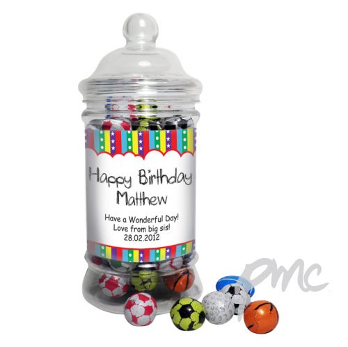 Personalised Stars & Stripes Milk Chocolate Jar