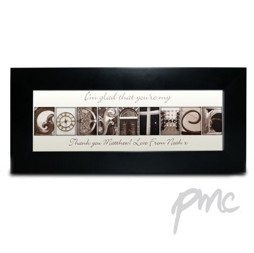 Personalised Affection Art Godfather Small Frame