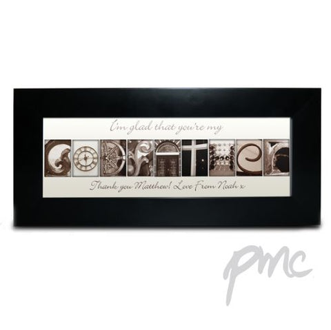 Personalised Affection Art Godfather Small Frame