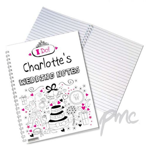 Personalised Wedding A5 Notebook