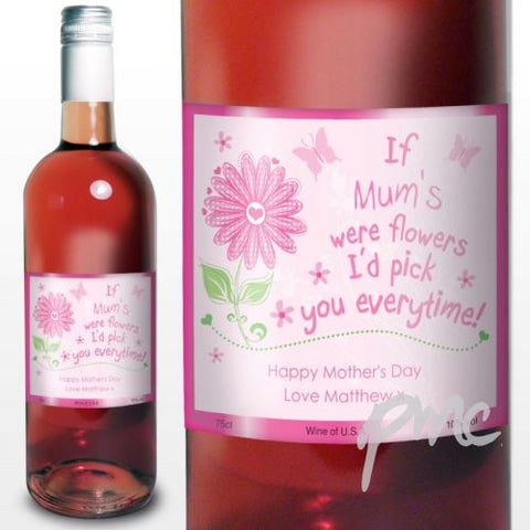 Personalised Id Pick You Rose Wine