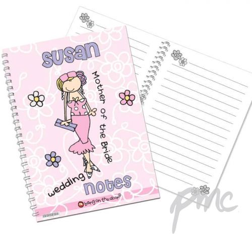 Personalised Bang on the Door Wedding Female A5 Notebook
