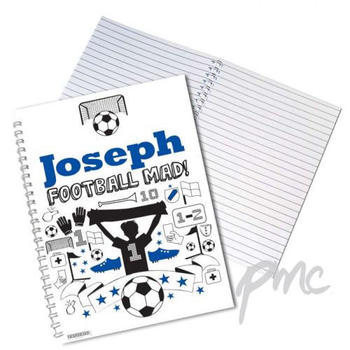 Personalised Football A5 Notebook