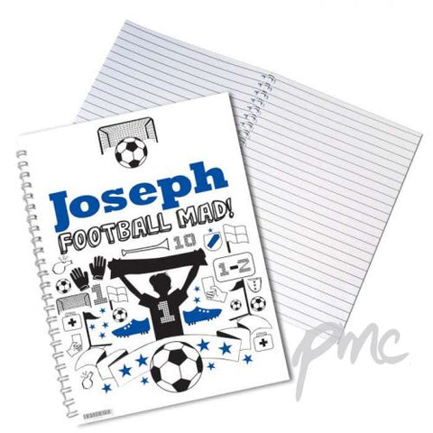 Personalised Football A5 Notebook