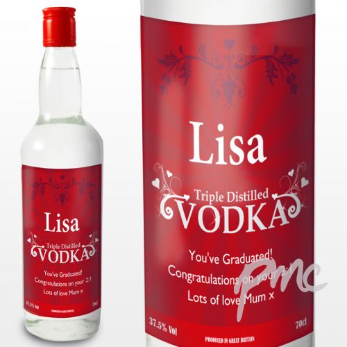 Personalised Classy Vodka with Gift Box
