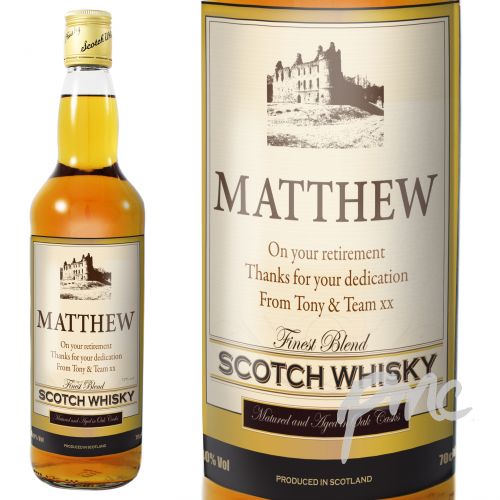 Personalised Traditional Castle Whisky