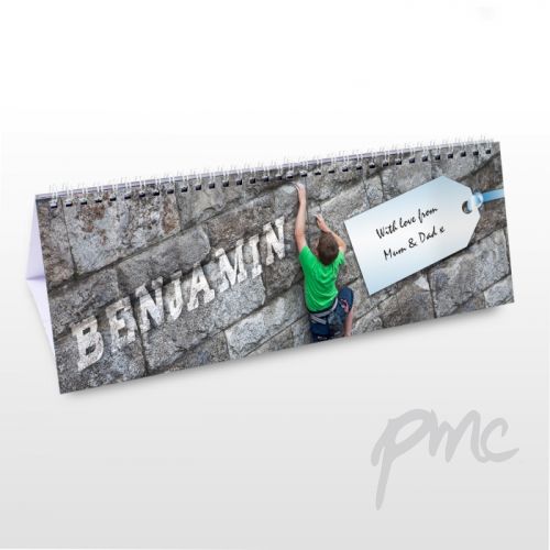 Personalised Boys Desk Calendar