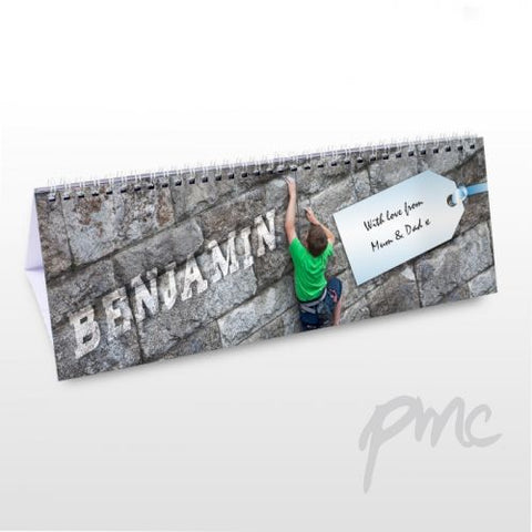 Personalised Boys Desk Calendar