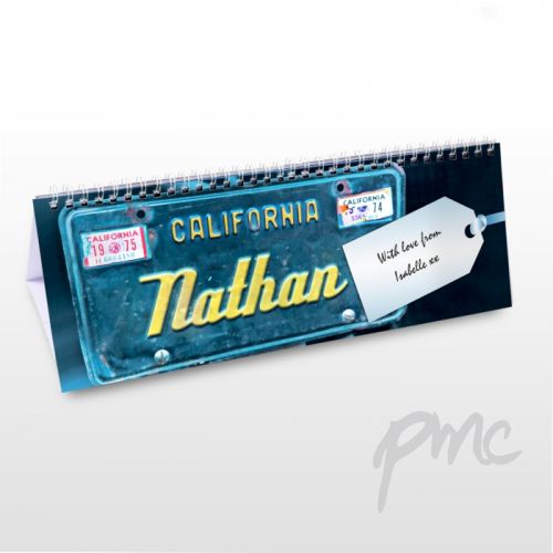 Personalised Car Desk Calendar