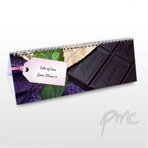 Personalised Milk Chocolate Desk Calendar
