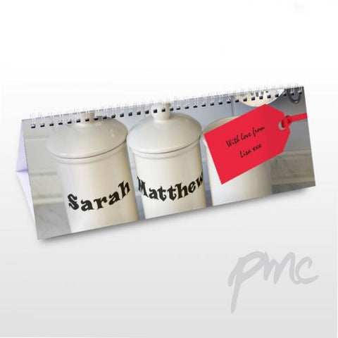 Personalised Couples Desk Calendar