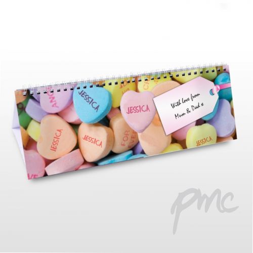 Personalised Girls Desk Calendar