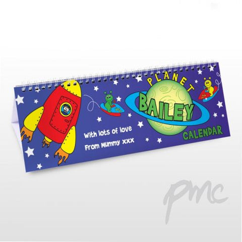 Personalised Space Desk Calendar