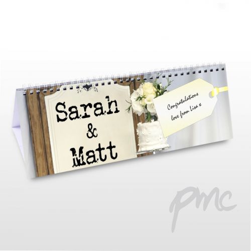 Personalised Just Married Desk Calendar