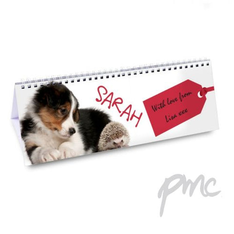 Personalised Cute Animals Desk Calendar