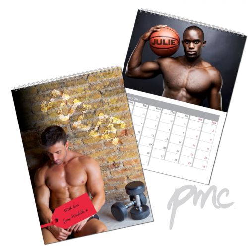 Personalised Hot Hunks A4 Wall Calendar