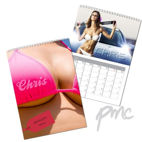 Personalised Hot Chicks A4 Wall Calendar