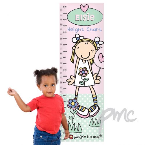 Personalised Bang on the Door Candyfloss Kid Height Chart