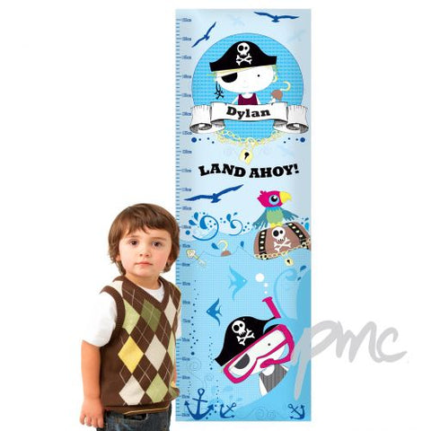 Personalised Pirate Height Chart